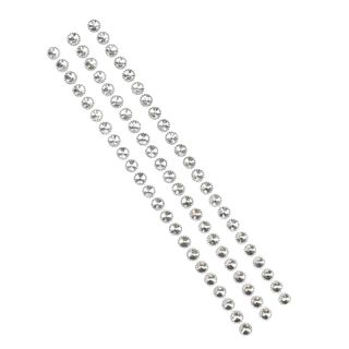 Rhinestone Stud Stickers, 1/2-Inch, 3-Strips